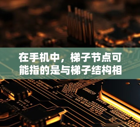 在手机中，梯子节点可能指的是与梯子结构相关的某个特定功能或设备。通过查阅相关资料，我们可以得出以下几点