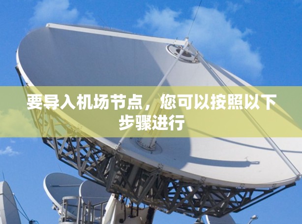 要导入机场节点，您可以按照以下步骤进行