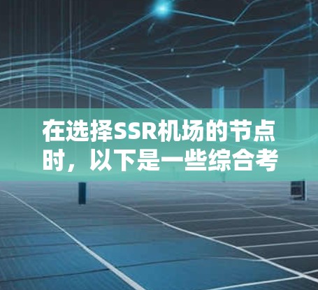 在选择SSR机场的节点时，以下是一些综合考虑的因素，帮助你找到最适合的推荐