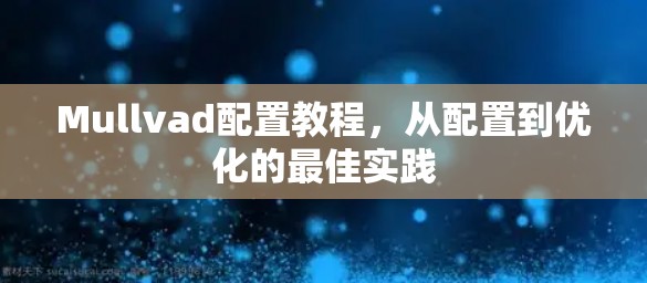 Mullvad配置教程，从配置到优化的最佳实践
