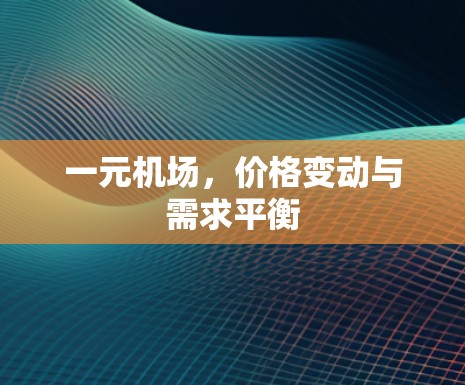 一元机场，价格变动与需求平衡