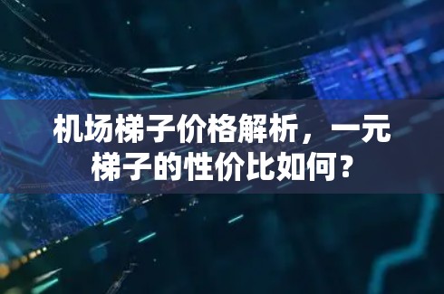 机场梯子价格解析,一元梯子的性价比如何? 机场梯子价格解析,一元梯子的性价比如何?