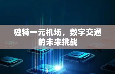 独特一元机场,数字交通的未来挑战 独特一元机场,数字交通的未来挑战