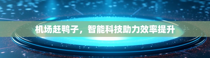 机场赶鸭子，智能科技助力效率提升