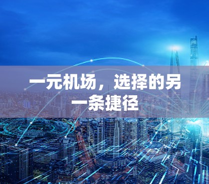 一元机场,选择的另一条捷径 一元机场,选择的另一条捷径