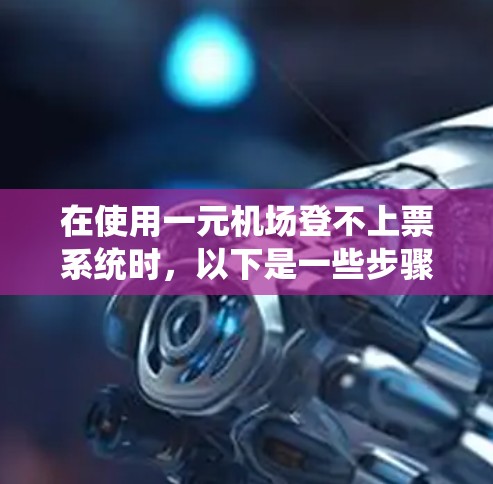 在使用一元机场登不上票系统时,以下是一些步骤和建议,帮助你解决问题 在使用一元机场登不上票系统时,以下是一些步骤和建议,帮助你解决问题