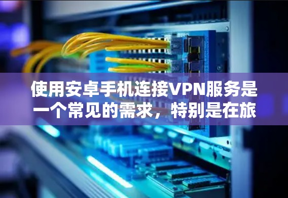 使用安卓手机连接VPN服务是一个常见的需求，特别是在旅行、商务或者需要长时间在线的情况下。以下是关于如何在安卓手机上连接VPN的建议