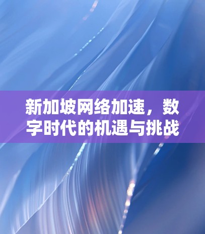 新加坡网络加速,数字时代的机遇与挑战 新加坡网络加速,数字时代的机遇与挑战