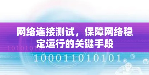 网络连接测试，保障网络稳定运行的关键手段