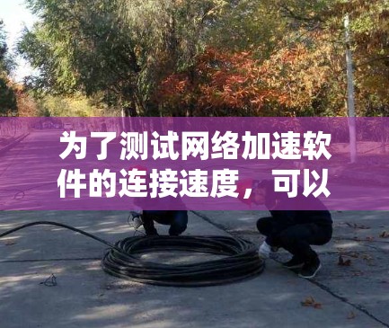 为了测试网络加速软件的连接速度，可以按照以下步骤进行