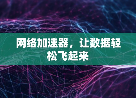 网络加速器,让数据轻松飞起来 网络加速器,让数据轻松飞起来