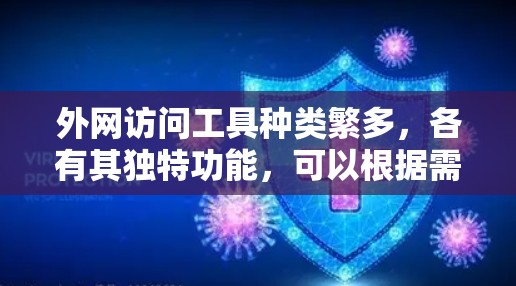 外网访问工具种类繁多，各有其独特功能，可以根据需求选择合适的工具。以下是一些常用的外网访问工具及其特点
