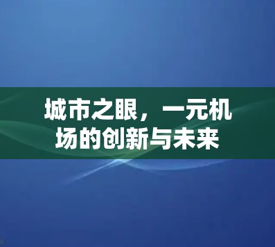 城市之眼，一元机场的创新与未来