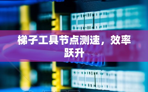 梯子工具节点测速，效率跃升