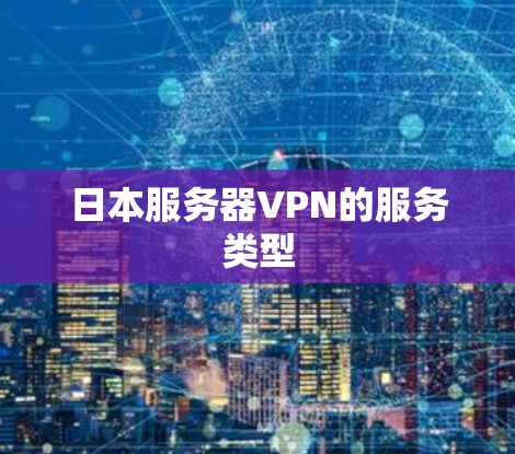 日本服务器VPN的服务类型