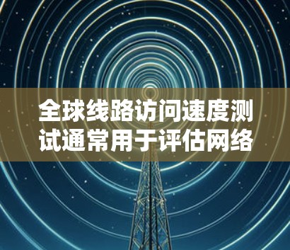 全球线路访问速度测试通常用于评估网络的性能，测试数据可以反映网络的带宽、延迟、连接距离等参数。以下是一些常见的全球线路访问速度测试方法和分析