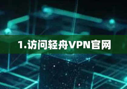 1.访问轻舟VPN官网 1.访问轻舟VPN官网