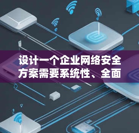 设计一个企业网络安全方案需要系统性、全面性和灵活性。以下是一个分步骤的指南，帮助您构建一个覆盖数据、技术、业务、基础设施和风险控制的全面方案