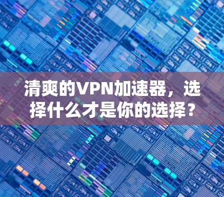 清爽的VPN加速器，选择什么才是你的选择？
