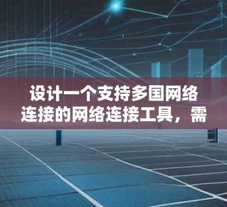 设计一个支持多国网络连接的网络连接工具，需要考虑以下几个关键步骤