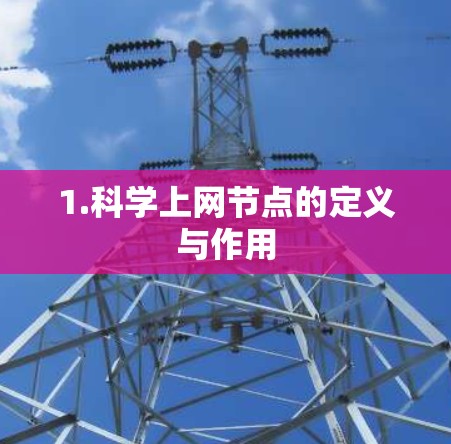 1.科学上网节点的定义与作用
